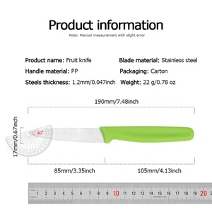 Couteau de poche professionnel pour chef de cuisine, lame en acier inoxydable à haute teneur en carbone, personnalisable, OEM, manche ergonomique en PP TPR - Product Image 6