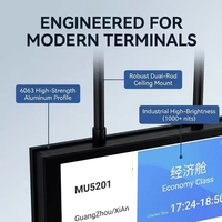 Solución de Sistema FIDS Integrado [Nivel Aeroportuario] - Terminal de Información de Vuelos LCD de Alto Brillo con Soporte API/SDK