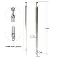 Antenne Radio Portable 7 Sections Télescopique 74cm Antenne AM et FM Compatible avec le Récepteur Stéréo Maison Radio Portable Intérieur