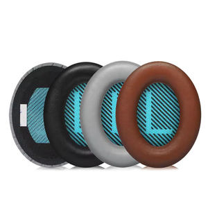 Coussinets de remplacement pour casque Bose QuietComfort 35 avec mousse à mémoire de forme luxueuse en cuir souple <span class=keywords><strong>QC35</strong></span> QC25 QC45 - Product Image 1