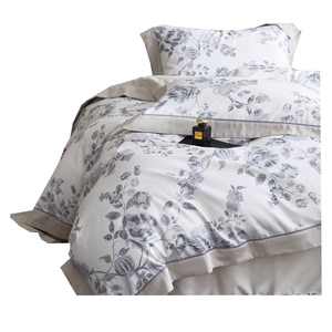 100% Hữu Cơ Chải Kỹ Bông 60S Twill Dệt Sateen In Vải Cho Khăn Trải Giường Gối Bìa Lót - Product Image 2