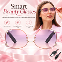 Lunettes Intelligentes 5.3 à Verres Dégradés, Protection UV, 180 mAh, 5-6h d'Autonomie Musicale, Charge Magnétique, TR90, Double Haut-parleur, Audio Ouvert