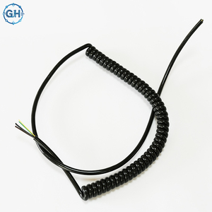Câble d'alimentation spiralé haute flexibilité TPU/PUR (2/3/4/5/6/8/12 conducteurs) 300V pour équipement industriel/médical - Product Image 3
