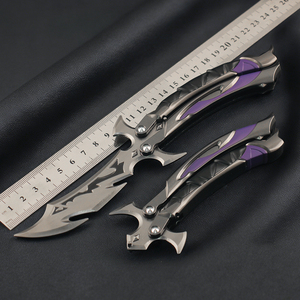 Couteau à gâchette en alliage de zinc Valorant Plunder <span class=keywords><strong>Impression</strong></span> 3.0 de 22 cm, jouet de collection en métal de qualité supérieure, ornements - Product Image 2