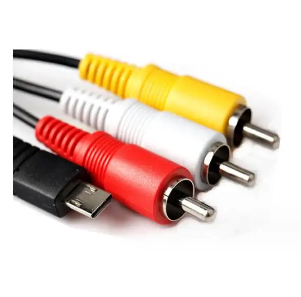 Conector multi de 15 pines a cable RCA AV adecuado para cámaras Sony de la serie CX230 220 PJ240 CX240, 2 unidades, 1 unidad