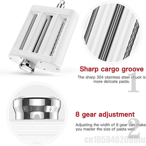 Outils et gadgets <span class=keywords><strong>de</strong></span> <span class=keywords><strong>cuisine</strong></span>, <span class=keywords><strong>ustensiles</strong></span> 3 en 1, presse à pâtes <span class=keywords><strong>KitchenAid</strong></span> en acier inoxydable pour spaghetti, fettuccine - Product Image 4