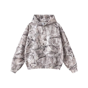 Винтажная камуфляжная толстовка с капюшоном на молнии - Product Image 1