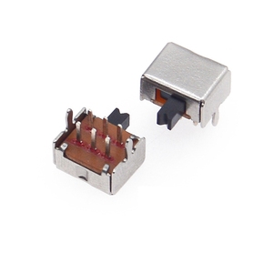 Interruptor de Palanca SK-22D07 de 2 Posiciones y 6 Pines, Altura de Palanca de 3.0/4.0 mm, Tipo Horizontal/Vertical con Orificio Pasante para PCBs - Product Image 1