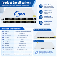 Catalyst 1300 Series 48Port Gigabit Ethernet Data Switch 4x1G SFP Uplink dengan Pendingin Kipas C1300-48T-4G C1300-48P-4G C1300-48FP-4G