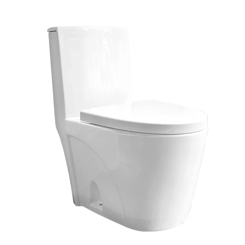Amerikan tarzı seramik sıhhi tesisat gereçleri wc su tasarrufu sifon kızarma su dolap tek parça tuvalet