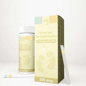 Tiras Reactivas de Orina para <span class=keywords><strong>la</strong></span> Relación Creatinina a Microalbumina (ACR) para Análisis de Orina en Casa, para <span class=keywords><strong>la</strong></span> Detección de Enfermedades Renales - Product Image 1