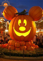Citrouille en plastique géante personnalisable en fibre de verre pour Halloween Décorations pour la maison pour les fêtes et les événements en plein air