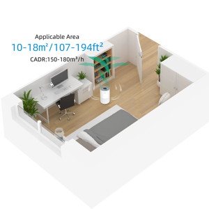 Purificateurs <span class=keywords><strong>d</strong></span>'<span class=keywords><strong>air</strong></span> électriques pour <span class=keywords><strong>chambre</strong></span> à coucher, filtre à <span class=keywords><strong>air</strong></span> HEPA H13 véritable, <span class=keywords><strong>purificateur</strong></span> <span class=keywords><strong>d</strong></span>'<span class=keywords><strong>air</strong></span> compact de bureau pour la maison - Product Image 6