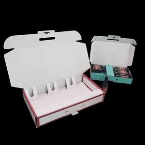 <span class=keywords><strong>Caja</strong></span> de envío de cartón corrugado de gran tamaño superduradera personalizada con compartimento de papel, <span class=keywords><strong>caja</strong></span> de correo de inserción divisoria para vino - Product Image 5