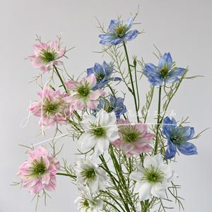 ดอกไม้ประดิษฐ์ ดอกไม้บานสะพรั่ง 005 ดอกไม้ผ้าไหม ตกแต่งงานแต่งงาน ดอกไม้จำลองคุณภาพสูง ก้านเดี่ยว - Product Image 1