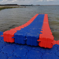 Vente Chaude Quai Flottant pour Bateaux Ponton Robuste Installation Simple Sports Nautiques Extérieurs
