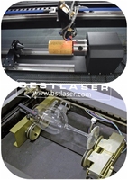Machine à graver laser de haute précision 6090 9060 1390, autofocus, tasse en verre, bouteille de vin, feuille acrylique, graveur laser avec rotor, bouteille en verre