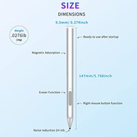 Stylet pour Microsoft Surface Pro8/7/6/5/4/3/X/9 Surface ordinateur portable/livre/Studio 4096 fixation magnétique de sensibilité à la pression