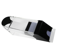 YH Botte transparente en acrylique de haute qualité 8 ponts cartes à jouer Poker Dealer Shoe avec tête noire