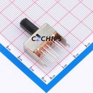 SS-23E03-G130 Slide Switch Through hole Component (THT) Switch Double Pole Three Throw Rectangle Pin Header PC Pin 20mm - Product Image 2