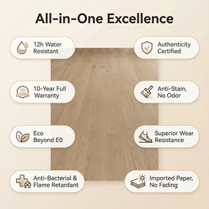 Plancher en bois massif en chêne blanc naturel avec isolation phonique pour la conception de chambres à coucher et de salles d'étude silencieuses - Product Image 2