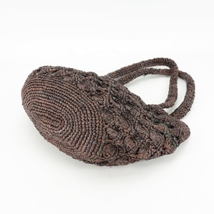 Bolso pequeño de rafia hecho a mano estilo bohemio con cremallera lindo bandolera lienzo primavera/verano Vestido de playa señora nacional - Product Image 6