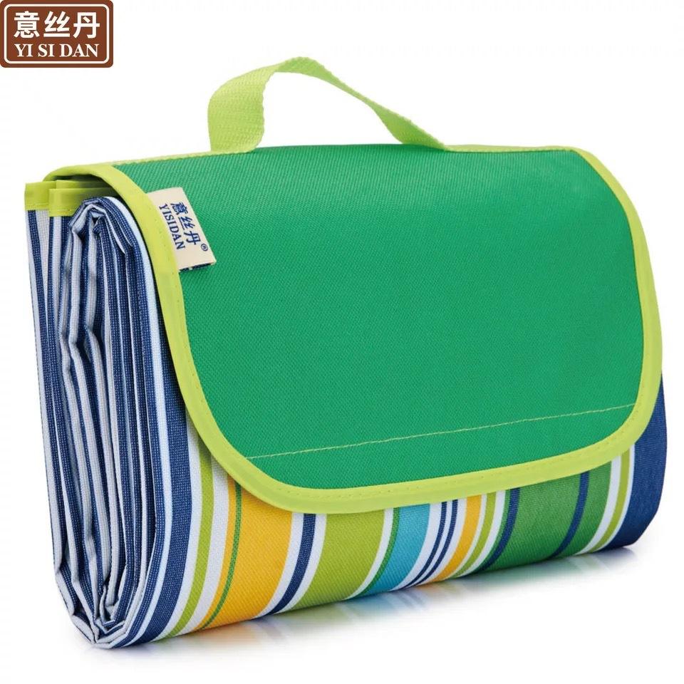 ผ้าอ็อกซ์ฟอร์ดลายทางสีเขียวหญ้า