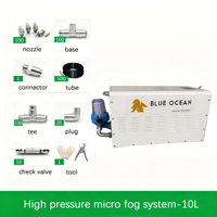 Système de micro-brumisation 10-30μm avec pompe italienne sans humidification pour le contrôle de l'humidité des serres et des champignons