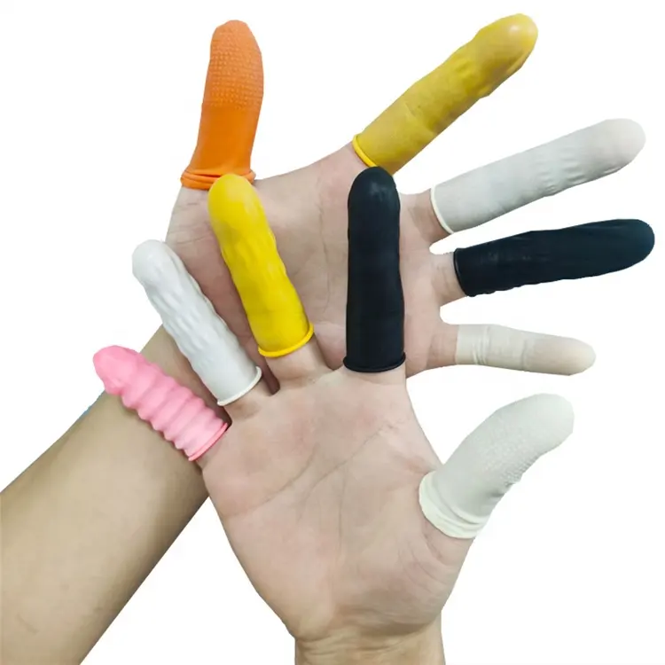 1000 pz (medio) Anti-statica punta delle dita di protezione gioielli elettronici per la pulizia monouso in lattice guanti culle delle dita