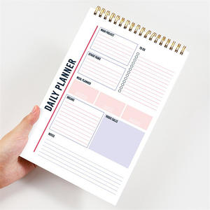 Carnet de notes Liste de tâches avec 100 feuilles, bloc-notes planificateur quotidien sans date parfait pour une productivité accrue et la réalisation des objectifs - Product Image 2