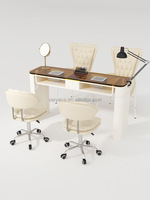Table à ongles pour bureau de manucure professionnel avec collecteur de poussière Table à ongles Salon manucure meubles