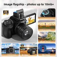 Appareil photo numérique professionnel DC207 68MP 4K 2,8 pouces avec transfert Wifi, zoom 28X, filtre, selfie, vlog, vidéo, compact, intelligent, reflex numérique pour enfants