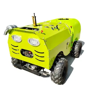 Yüksek verimli radyo kontrollü dizel motor otomatik çiftlik traktörü Orchard tekerlekli tarımsal püskürtücü Robot