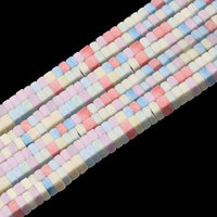 Assurance qualité nouvelle conception 1x2mm macaron et blanc et noir couleur petit bloc perles de pierre d'oxyde d'anion naturel