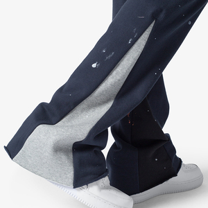 <span class=keywords><strong>Pantalones</strong></span> de chándal personalizados con corte ajustado y acampanado, estilo urbano, estampados, con patchwork, cintura elástica, de poliéster/algodón de alto gramaje, <span class=keywords><strong>para</strong></span> <span class=keywords><strong>hombre</strong></span> - Product Image 2