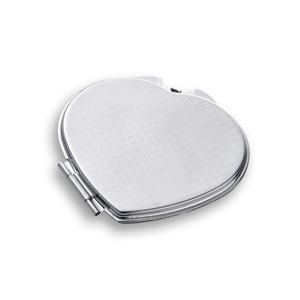Personalized Creative Design Heart Shape Silver Plated Custom Sublimation Metal <b>Mirror</b> - Product Image 1