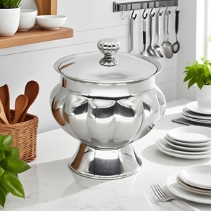 Đa Năng Nhà Bếp Sang Trọng Snack Lưu Trữ Trà Đường Cà Phê Kẹo Container Jar 304 Thép Không Gỉ Canister Cho Trang Trí Nội Thất - Product Image 5