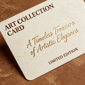 Servizio di Stampa Personalizzata di Biglietti d'Auguri Artistici Vintage, Cartoline su Carta Speciale di Alta Qualità con Goffratura Intensa e Lamina Dorata - Product Image 2