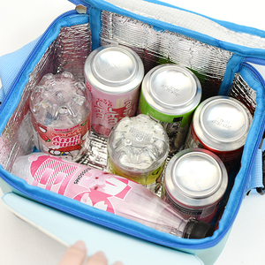 Maintains Cool Interior Carrier Lightweight <b>Square</b> Shoulder-Style Cooler Bag With A 3D Design - Product Image 2