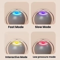 Jouet intelligent pour animaux de compagnie à la mode, nouvellement amélioré, interactif automatique, en silicone, chargeur USB, balle roulante pour chats et chiens