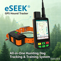 Traceur GPS pour chien de chasse ESEEK Premium TT15 Alternative avec suivi VHF pour 20 chiens et collier d'entraînement intelligent