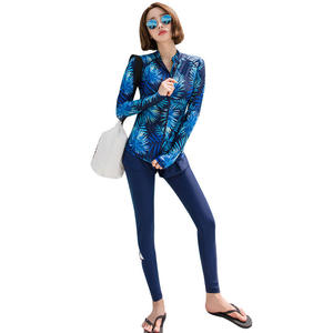 Combinaison <span class=keywords><strong>de</strong></span> plongée en latex pour femme adulte, manches longues, protection solaire extérieure, motif méduse, séchage rapide, pour le surf - Product Image 1