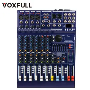 Voxfull HE8专业混音器控制台现场音频Dj专业声音