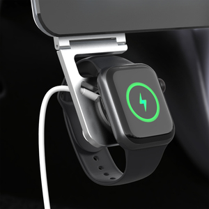 Base de <span class=keywords><strong>Carga</strong></span> Inalámbrica Rápida para Reloj, Soporte para Montaje en el Tablero del Automóvil con Salida de 5W para Reloj - Product Image 2