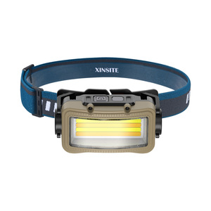 Lampe frontale XINSITE LED rechargeable au lithium-ion, lumière blanc chaud à intensité variable pour la pêche, le cyclisme en plein air - Product Image 1