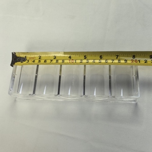 QINLONG 100 pièces en gros, plateau pour jetons de poker en argile de 40 mm, en acrylique transparent, non toxique, durable, avec couvercle amovible et support à roulettes - Product Image 5