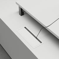 Le plus récent bureau de direction en forme de L Mfc de luxe nouvelle table de directeur général pour le mobilier de bureau