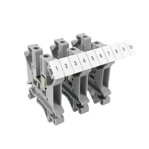 Chaer 0.5-10mm2 series UK10N red copper pvc material din rail snap terminal connector
