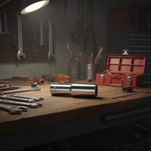 Barra de extensión para llave de vaso de 235 1/2 pulgadas, longitud L, diámetro B - Product Image 3