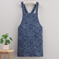 Tablier robuste personnalisé avec logo OEM, tablier de cuisine imperméable réglable pour femmes, barbier, chef cuisinier